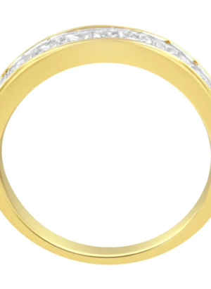14KT Yellow Gold Diamond Channel Band Ring (1 cttw, H-I Color, SI2-I1 Clarity) - Image 4