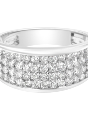 14K White Gold Round Cut Diamond Ring (1.0 Cttw, H-I Color, SI2-I1 Clarity) - Image 1