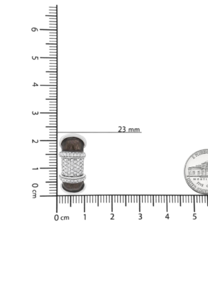 18K White Gold Flash Plated .925 Sterling Silver Clear Graphite Grey Enamel 5/8 Cttw Round Diamonds Huggie Hoop Earrings (F-G Color, VS1-VS2 Clarity) - Image 8