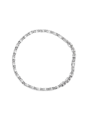 14K White Gold 2.00 Cttw Diamond Halo Link Tennis Bracelet (H-I Color, I1-I2 Clarity) - 7" Inches - Image 3