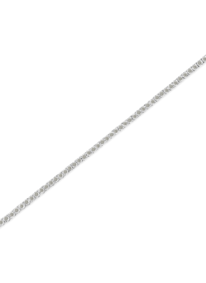 .925 Sterling Silver 3.0 Carat Total Weight Diamond Illusion-Set Miracle Plate Tennis Bracelet - Image 5