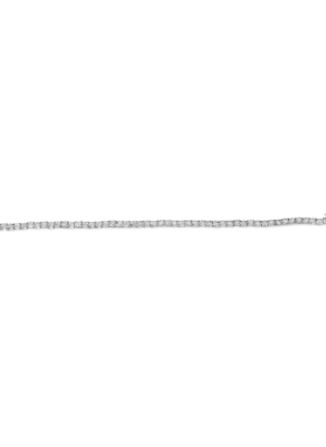 10K White Gold 1/2 Cttw Real Diamond Illusion-Set Miracle Plate Tennis Bracelet (I-J Color, SI2-I1 Clarity) - Size 7.5" - Image 4