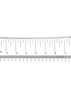 10K White Gold 1/2 Cttw Real Diamond Illusion-Set Miracle Plate Tennis Bracelet (I-J Color, SI2-I1 Clarity) - Size 7.5" - Image 6