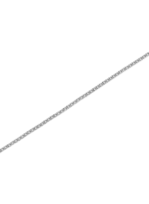 14K White Gold 4-Prong Set Lab Grown Round Diamond Classic Tennis Bracelet (F-G Color, VS1-VS2 Clarity) - 7.25" - Image 4