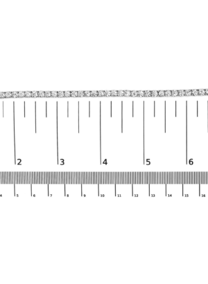 14K White Gold 4-Prong Set Lab Grown Round Diamond Classic Tennis Bracelet (F-G Color, VS1-VS2 Clarity) - 7.25" - Image 6