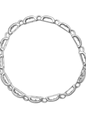 14K White Gold 2.00 Cttw Princess Diamond Invisible Set Link Bracelet (H-I Color, SI2-I1 Clarity) - 7" - Image 3