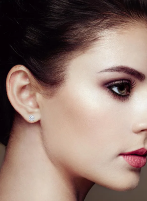 14K White Gold 1.00 Cttw Round Brilliant-Cut Near Colorless Diamond Classic 4-Prong Stud Earrings (H-I Color, I1-I2 Clarity) - Image 5