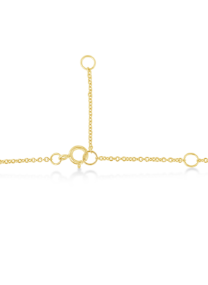 Gold Bezel-Set Diamond Solitaire Pendant Necklace - Image 3