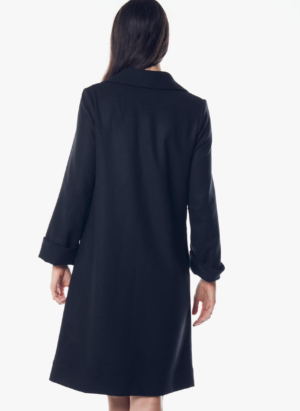 Worsted Flannel Long Trench Coat - Image 4