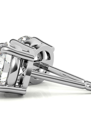 4.00 ctw Lab Grown Diamond Stud Earrings in 14k White Gold (G-VS) - Image 3